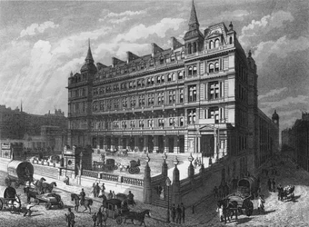Bahnhof Cannon Street, City of London, um 1870-1878