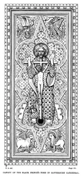 Baldachin über dem Grabmal des Schwarzen Prinzen in der Kathedrale von Canterbury