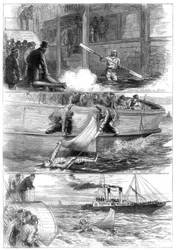 Kapitän Boytons Reise über den Kanal, 1875