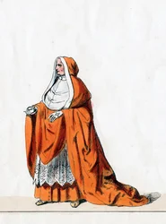 Kardinal Wolsey, Kostümentwurf für Shakespeares Stück, Heinrich VIII., 19. Jahrhundert