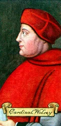Kardinal Wolsey, aus einer Serie von Zigarettenkarten, 1935