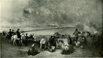 Cawnpore - Die Überquerung des Ganges mit den Flüchtlingen aus Lucknow...November 1857, 1901