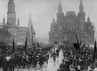 Feierlichkeiten anlässlich des 8. Jahrestages der Oktoberrevolution in Moskau, 1925