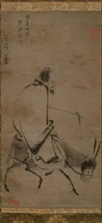 Chan-Meister reitet auf einem Maultier, vor 1249