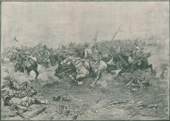 Angriff der Zwölften Husaren in der Schlacht von Marengo, 1800, 1896