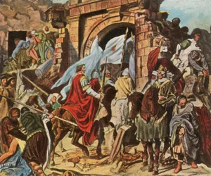 Karl der Große betritt Pavia
