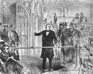 Charles Bradlaugh... Beansprucht das Recht, die Bestätigung der Treue abzulegen...