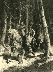 Karl VI. im Wald von Le Mans, 1392, 1890