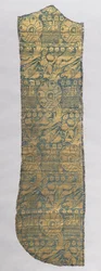 Kasel-Fragment mit realistischen Tieren, ca. 1420