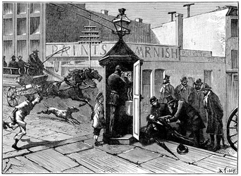 Chicagoer Polizeitelefonzelle, 1886