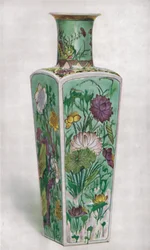 Chinesische Keulenförmige Vase. Kang Hsi Periode, 1661-1722, 1928