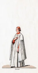 Chorist, Kostümentwurf für Shakespeares Stück, Heinrich VIII