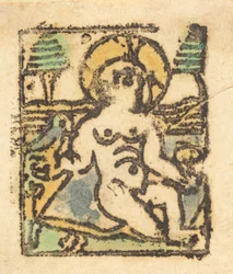 Christkind mit Vogel