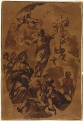 Christus triumphierend erscheint einem Fürsprecherheiligen, 1600er