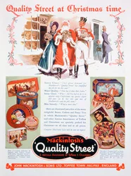 Weihnachtswerbung für Mackintoshs Quality Street, 1937