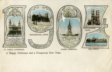 Weihnachtskarte, 1904