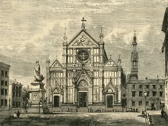 Kirche Santa Croce, Florenz, 1890
