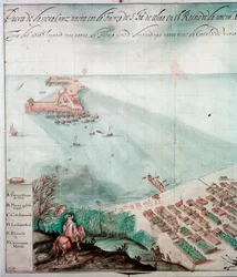 Stadt Veracruz, Mexiko, 17. Jahrhundert