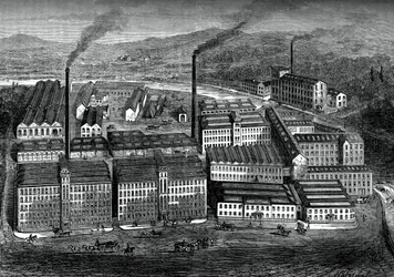 Clarks Anchor Thread Works, Paisley, Schottland, ca. 1880