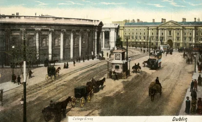 College Green - Dublin, spätes 19. - frühes 20. Jahrhundert