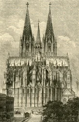 Kölner Dom, von Osten, 1890