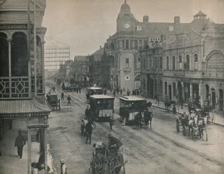 Commissioner Street, Johannesburg, um 1900