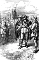 Kommissare landen in Boston, 17. Jahrhundert, ca. 1880