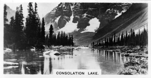 Consolation Lake, Alberta, Kanada, ca. 1920er