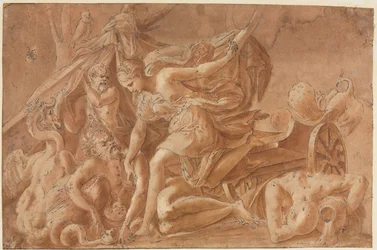 Kopie nach Primaticcios Juno erwacht aus dem Schlaf, nach 1535