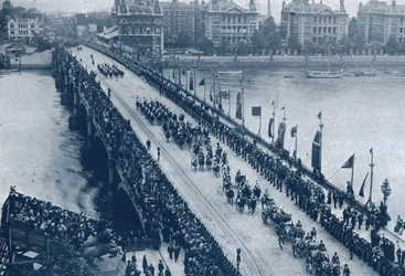 Krönung von König Georg V. und Königin Mary, London, 1911.