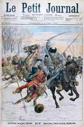 Kosaken kämpfen gegen Mandschuren, Russisch-Japanischer Krieg, 1904