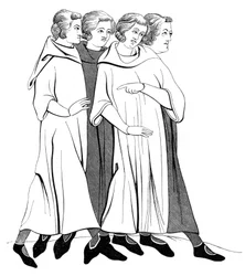 Kostüme des Bürgertums, 13. Jahrhundert, 1849
