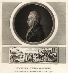 Graf Nicolas Luckner, französischer Revolutionsgeneral, Generalissime des Armees Francaises, 1794 hingerichtet
