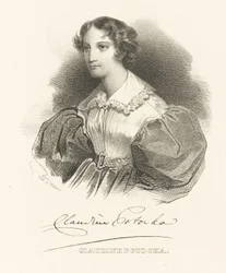 Gräfin Klaudyna Claudine Potocka, geb. Dzialynska 1801-1836, ca. 1830