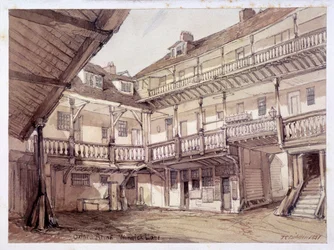 Hof des Oxford Arms Inn, Warwick Lane, London, 1851