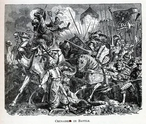 Kreuzritter im Kampf, 1882