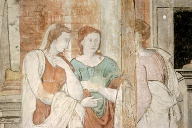 Cupid und Psyche Wandgemälde, Hill Hall, Theydon Mount, Essex