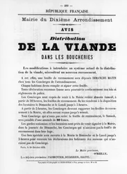 De La Viande, aus französischen politischen Plakaten der Pariser Kommune, Mai 1871