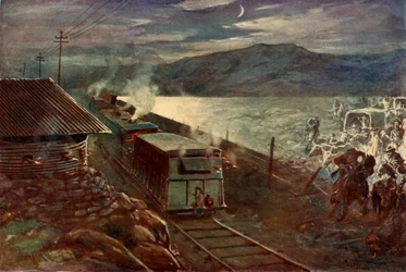 De Wets Versuch, die Eisenbahn zu überqueren, 1902