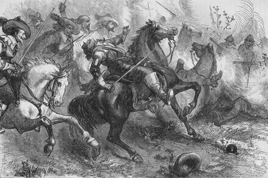 Tod von Falkland bei Newbury, 20. September 1643, ca. 1880