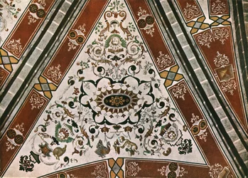 Dekoration in der Kirche Saint-Martin, Lutry, Waadt, Schweiz, 1928
