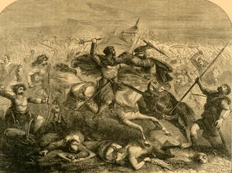 Niederlage der Sachsen durch Arthur, ca. 1890