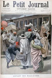 Abreise der Madagassen, Weltausstellung 1900, Paris, 1900