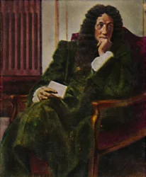 Der Philosoph Leibniz 1646-1716. - Gemälde von C. Meyer, 1934