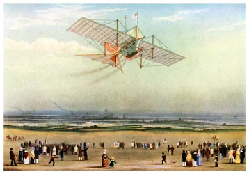Entwurf für eine Luftdampfkarre, 1843