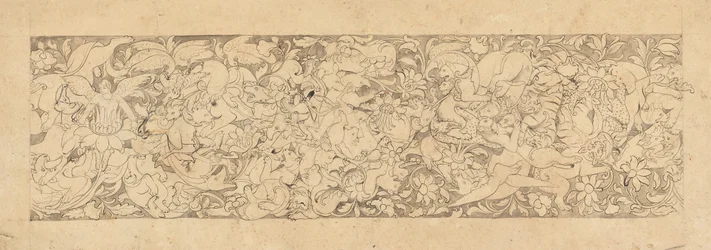 Design von ineinander verschlungenen Tieren und Pflanzen, 18.-19. Jahrhundert