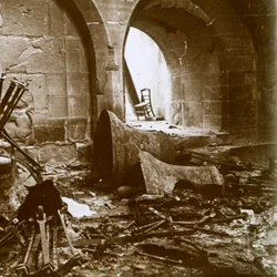 Zerstörte Kirche, Marne, Nordfrankreich