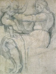 Detail der Sixtinischen Decke, 1508-1512