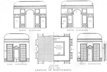 Details der Salons, Schloss Montfermeil, Paris, 1924