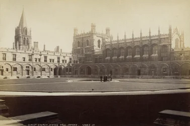 Speisesaal, Christ Church College, Oxford, Oxfordshire, spätes 19. oder frühes 20. Jahrhundert